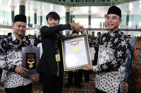 3.162 santri di Musi Rawas Pecahkan Rekor MURI sebagai Peserta Hafiz 30 Juz Terbanyak