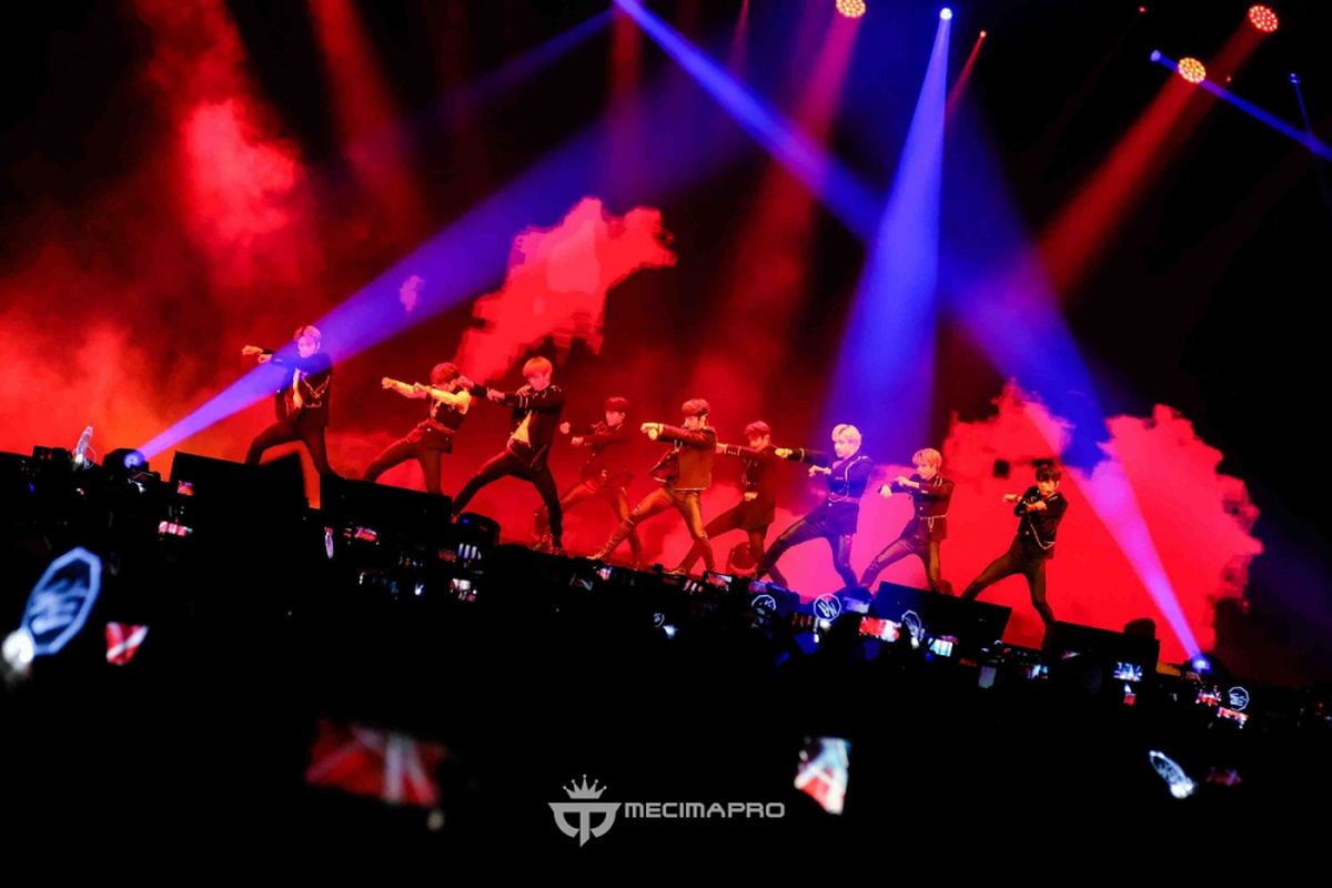 Konser Stray Kids di ICE BSD, Tangerang, Sabtu (26/1/2019) malam.