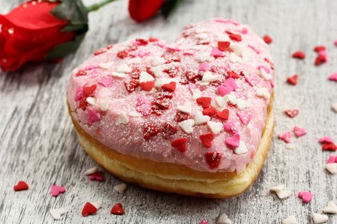 Resep Donat Valentine, Roti Bentuk Hati dengan Topping Cokelat