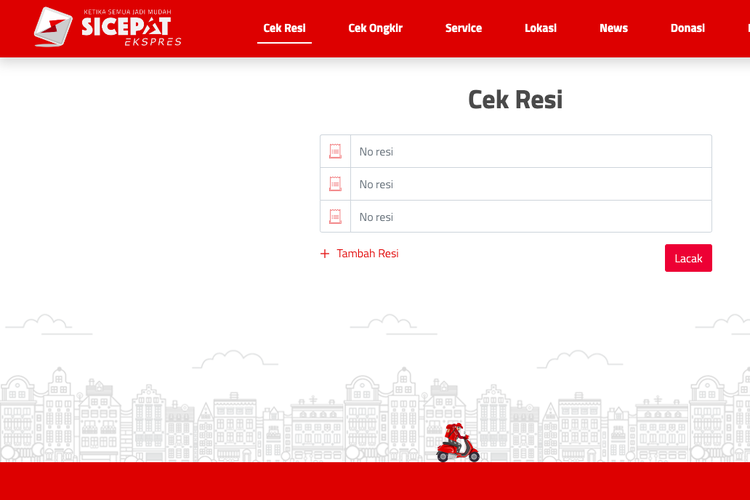 cara cek resi sicepat