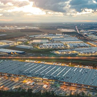 Ilustrasi kawasan industri.