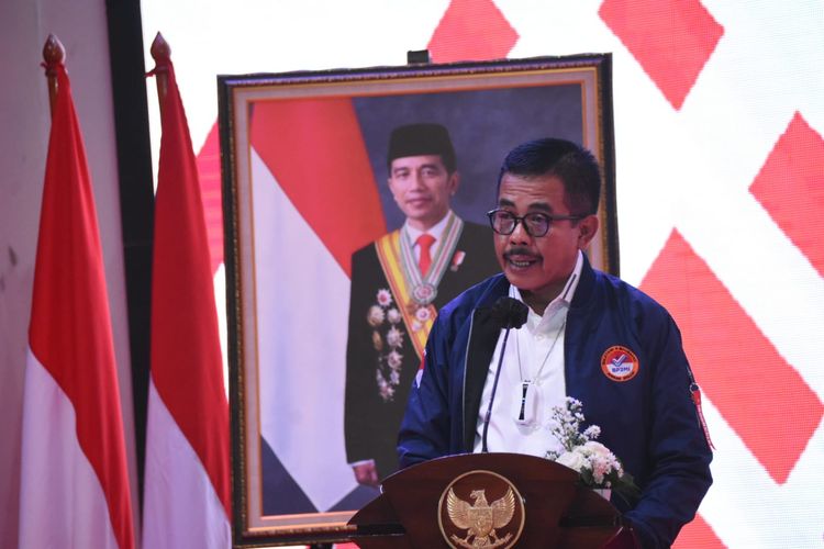 Wakil JA Setia Untung Arimuladi menjadi pembicara dalam Rapat Koordinasi Nasional Satuan Tugas Sikat Sindikat Badan Pelindungan Pekerja Migran Indonesia (BP2MI), Kamis (7/10/2021).