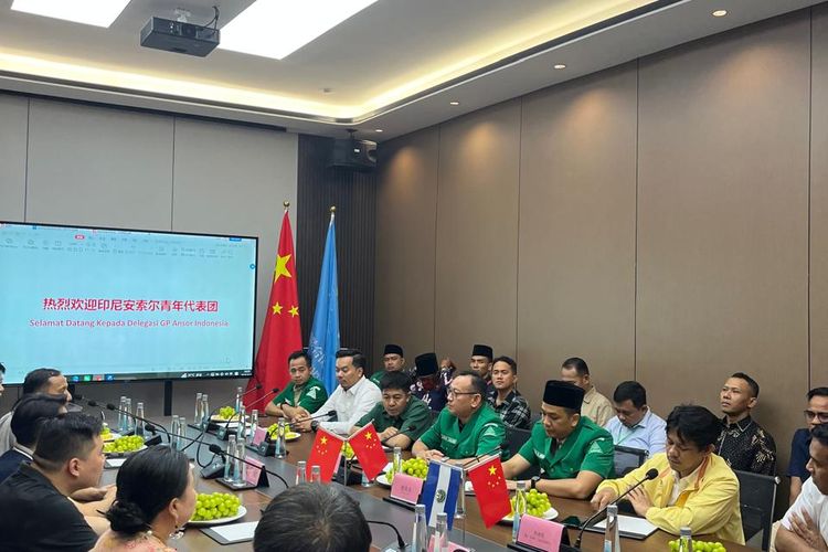 Pimpinan GP Ansor melakukan kunjungan resmi ke Kota Fusan, Guangzhou, Tiongkok, pada hari ini, Minggu (28/9/2025) untuk mengembangkan bisnis BUMA.