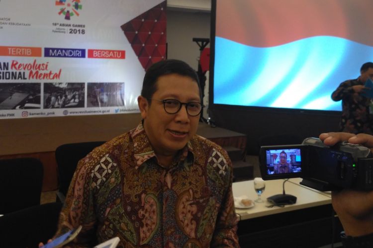 Menteri Agama Lukman Hakim Saifuddin di Kementerian Bidang Koordinator Pembangunan Manusia dan Kebudayaan, Jakarta, Rabu (22/3/2017)
