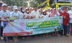 Bupati Achmad Fauzi Lepas Keberangkatan 260 Peserta Mudik Gratis ke Sumenep