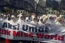 Massa HTI di Bandung Demo Tolak Miss World 