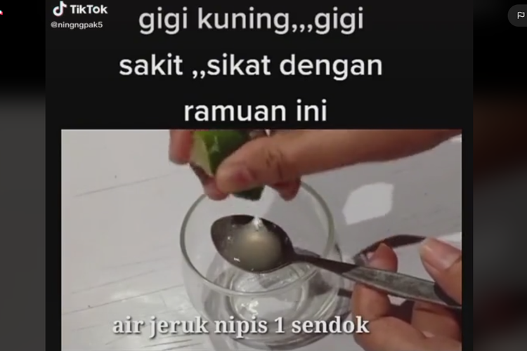 Viral putihkan gigi dengan ramuan jeruk nipis, garam,bawang dan odol, bahayakah?