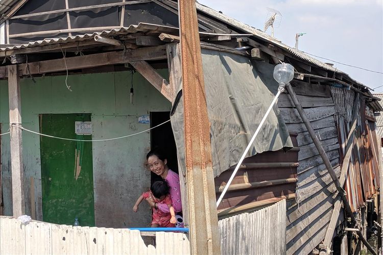 Kampung Penadah Hujan di Kamal Muara, Penjaringan, Jakarta Utara