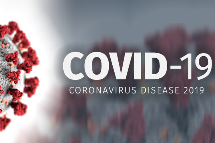 Ilustrasi virus corona (COVID-19).