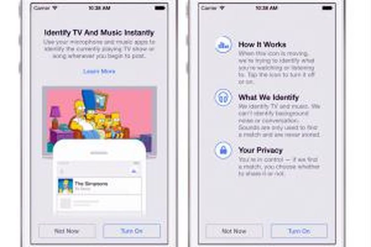 Fitur baru Facebook untuk Android dan iOS bisa kenali lagu dan acara TV