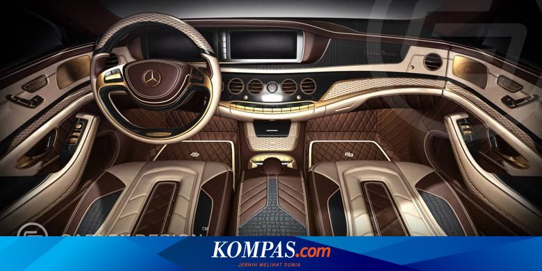 Glamournya Interior S Class Berbalut Emas Dan Kulit Buaya