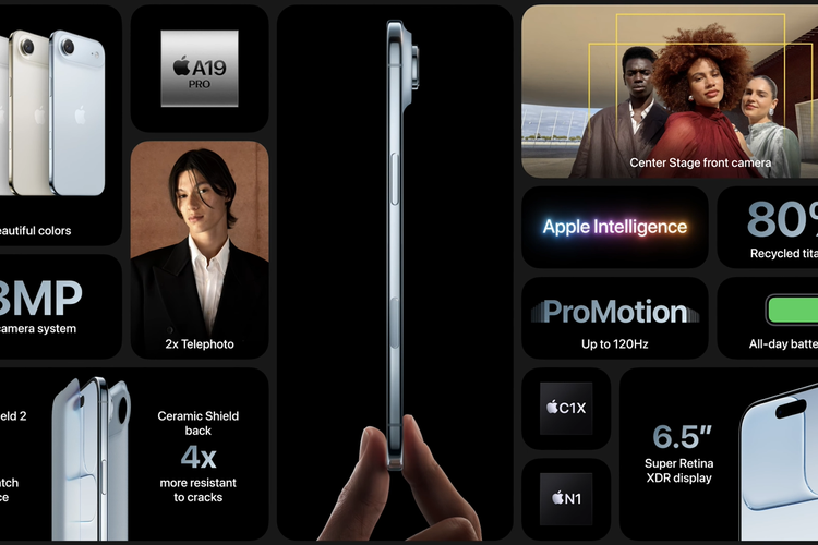 Spesifikasi iPhone 17 Air.