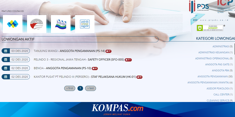 Anak Usaha Pt Pelindo Iii Buka Lowongan Untuk Sejumlah Posisi Berminat Halaman All Kompas Com