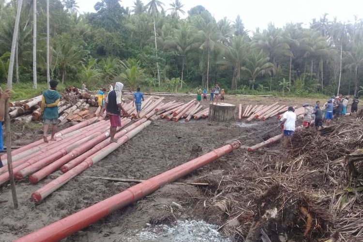 Lokasi pembangunan PLTD berkapasitas 3 x 200 kW yang terletak di Desa Gane Luar, Kecamatan Gane Timur, Kabupaten Halmahera Selatan, Maluku Utara.