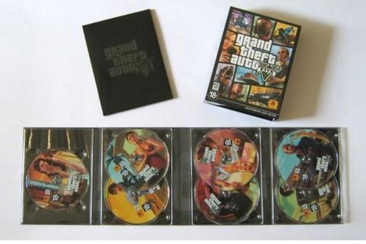 GTA V untuk PC terdiri dari 7 keping DVD