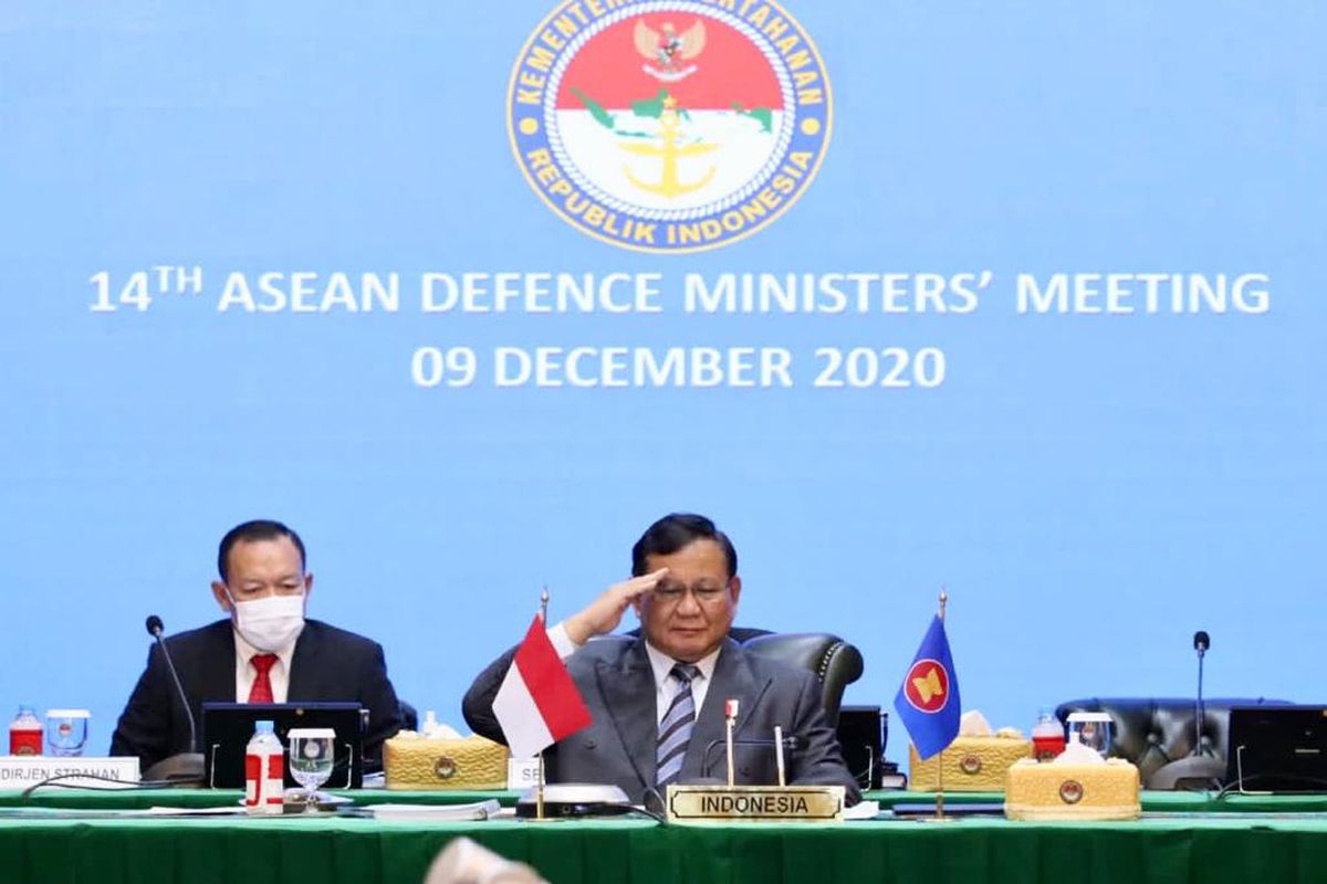 Indonesian Defense Minister Prabowo Subianto attended a meeting with ASEAN ministers today as his political party takes to the 2020 Simultaneous Regional Elections.