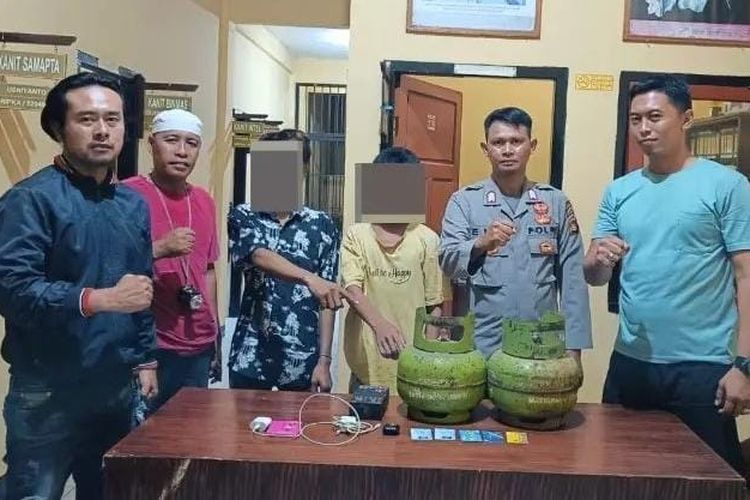 Anak 15 tahun diringkus polisi karena nekat mencuri tabung gas LPG dan perhiasandi sebuah rumah di Kecamatan Buer Sumbawa 