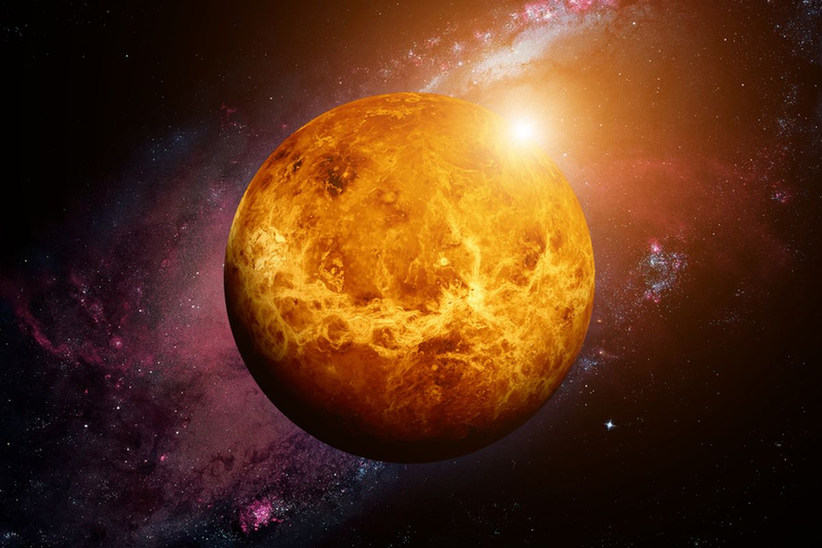 Ilustrasi planet Venus. Fakta menarik Venus adalah planet terpanas di tata surya. Venus juga dijuluki sebagai planet saudara kembar Bumi.