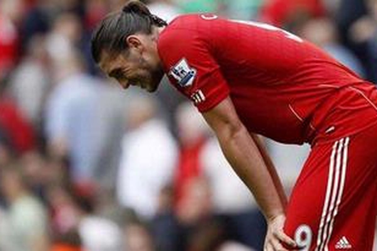 Penyerang Liverpool, Andy Carroll.