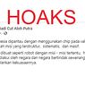 [HOAKS] Vaksin Sinovac di Indonesia Dipasangi Chip untuk Memantau Rakyat