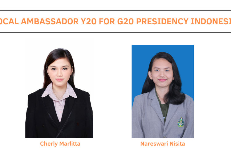 Dosen dan mahasiswa UKDW Yogyakarta berhasil lolos seleksi dan menjadi Local Ambassador for Y20 Indonesia Youth 20 (Y20) pada G20.