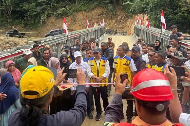 Jembatan Bailey di Bener Meriah Resmi Beroperasi, Gantikan Jembatan Bambu yang Sempat Viral
