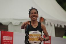 Hasil Elite Race Borobudur Marathon 2021 Putri: Senyum Merekah Odekta Naibaho