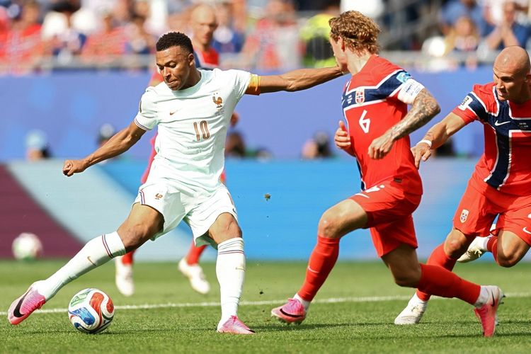Hasil Norwegia Vs Perancis 1-4: Les Bleus Pemuncak Grup I