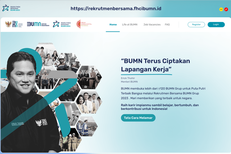 Kapan pengumuman hasil tes online 1 Rekrutmen Bersama BUMN?