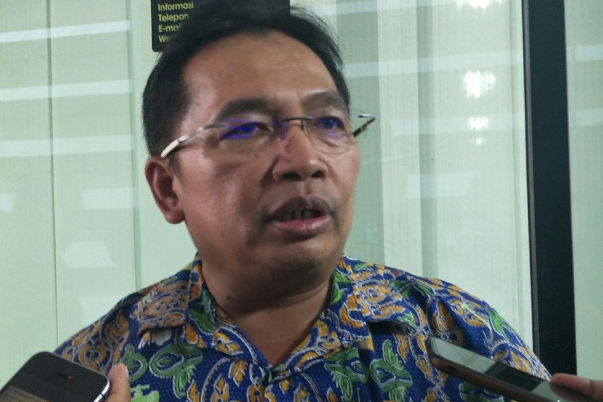 Kepala Balai Besar Wilayah Sungai Ciliwung Cisadane (BBWSCC) Kementerian Pekerjaan Umum dan Perumahan Rakyat (PUPR) Bambang Hidayah di Universitas Indonesia, Salemba, Jakarta Pusat, Rabu (15/1/2020).