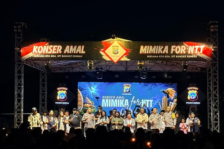 Konser Amal Polres Mimika untuk Korban Gempa NTT Kumpulkan Rp 69,9 Juta