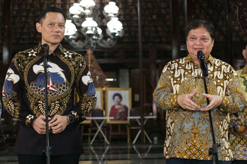 BERITA FOTO: Bertemu di Cikeas, AHY-Airlangga Kenang Kebersamaan Demokrat-Golkar Era SBY