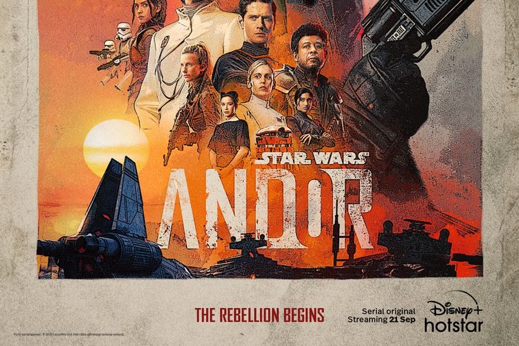 Serial terbaru dari Lucasfilm, Star Wars' Andor dityangkan di Disney+ Hotstar pada 21 September 2022.