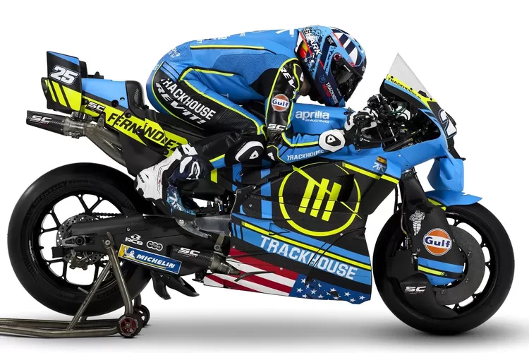 Peluncuran Tim Trackhouse Aprilia MotoGP 2026, Siapkan Dua Livery