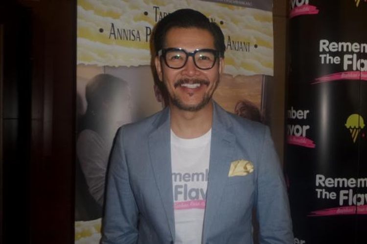 Ferry Salim diabadikan usai konferensi pers film Remember the Flavor di Djakarta Theatre XXI, Jakarta Pusat, pada Rabu (82/2017).