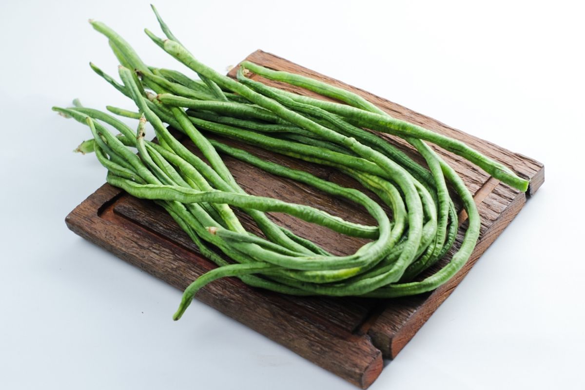 Ilustrasi kacang panjang.