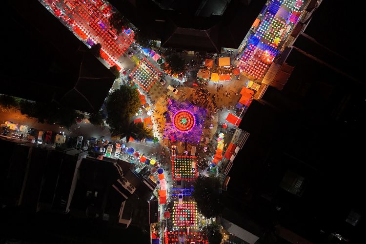 Lampion Imlek di Pasar Gede Solo Tahun 2026.