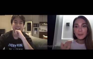Vidi Aldiano dan Luna Maya berbincang dalam sebuah konten di YouTube Luna Maya.