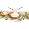 Logo Google Hari Ini Berubah Jadi Papeda, Makanan Khas Maluku dan Papua