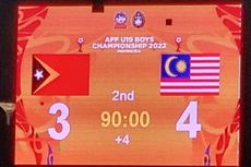 Klasemen Piala AFF U19 2022: Malaysia Temani Laos ke Semifinal