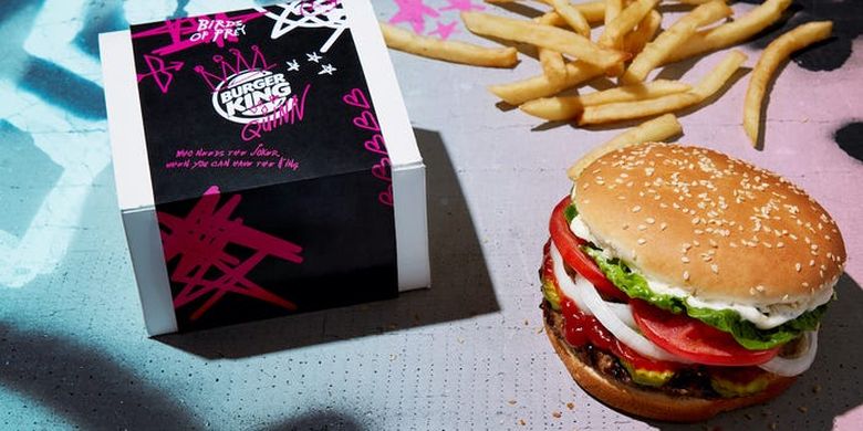 Burger King bekerja sama dengan film Birds of Prey untuk promo spesial.