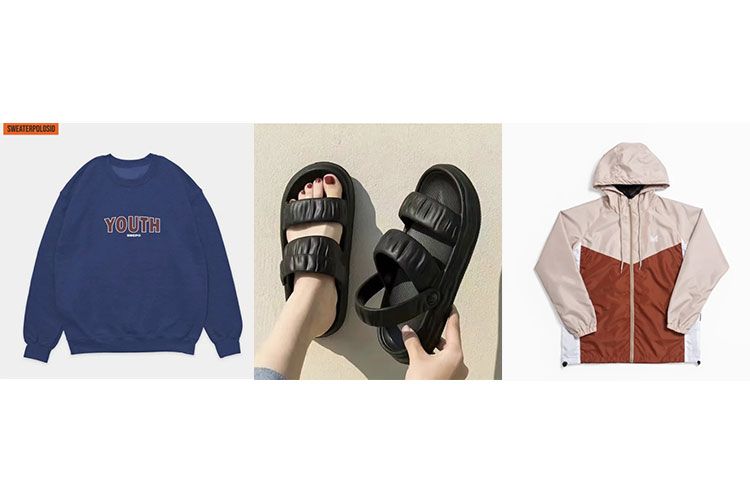 SWEPO Basic Sweater Youth 655, MISS'O SD1041 Sandal Wanita Jelly, MTBS Mothbless Windbreaker Colour Block