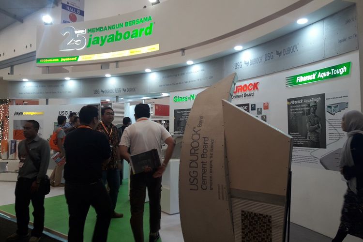 USG Boral Indonesia-Jayaboard hadir dalam pemeran Indobuildtech 2018 yang dibuka pada Rabu (2/5/2018).