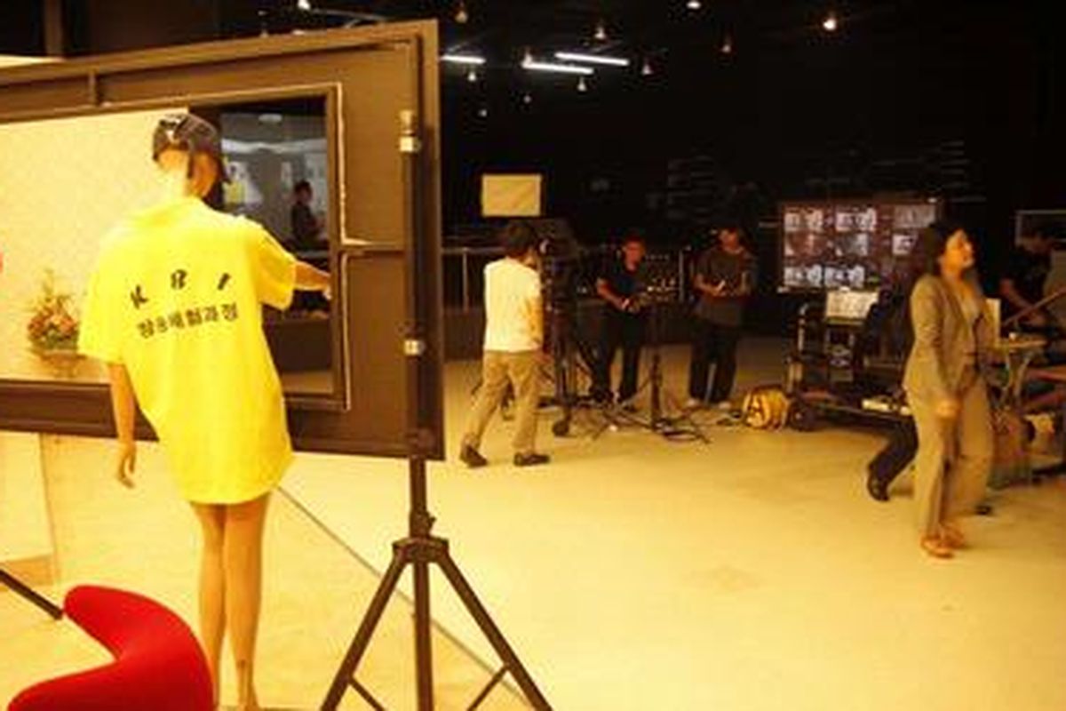 Aktivitas di dalam Korea Creative Content Agency (Kocca), Seoul, Korea Selatan, Selatan (24/9/2012). Kocca semacam lembaga yang menjadi tempat berkarya para pelaku industri kreatif Korea Selatan berbasis pada animasi,film, game, dan penulisan.