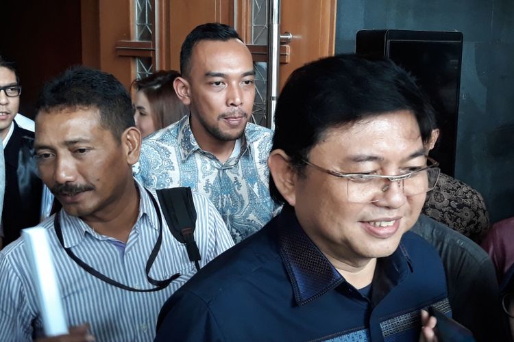 Advokat Lucas di Pengadilan Tipikor Jakarta, Rabu (7/11/2018).