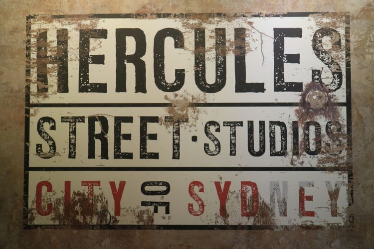Hercules Studios, studio pribadi milik pencipta lagu-lagu AC/DC Harry Vanda di Hercules Street, Sydney Australia, Selasa (25/7/2017).