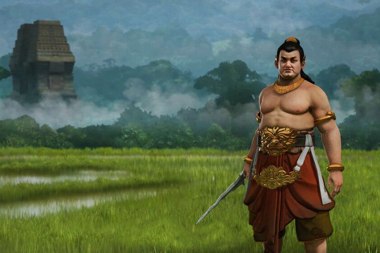 Ilustrasi Gajah Mada dalam game Civilization V