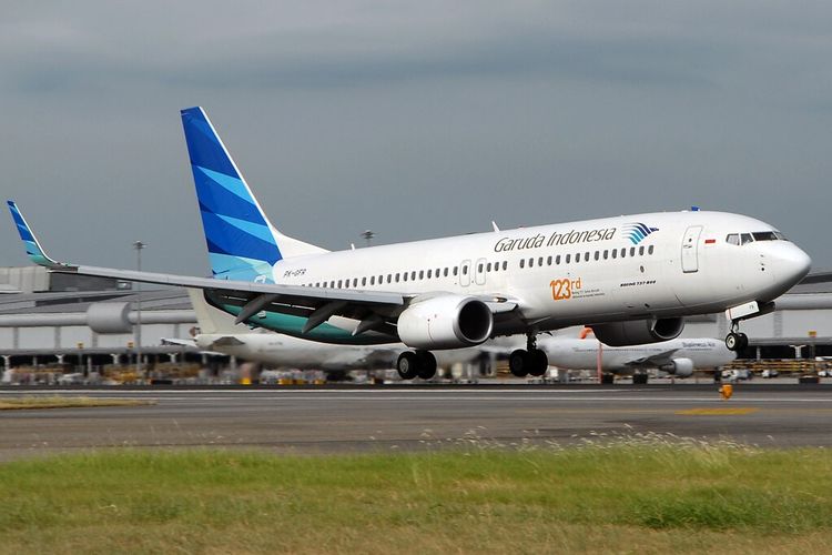 Ilustrasi armada Boeing 737-800 yang digunakan oleh Garuda Indonesia.