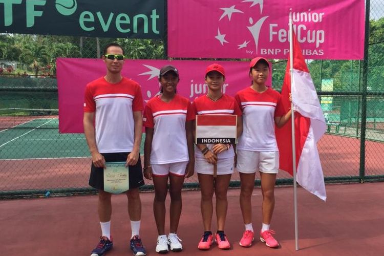 Indonesia harus puas berada di posisi kedua gelaran Piala Fed Yunior Kualifikasi zona Asia Oseania,  harus mengakui keunggulan seeded keenam Australia, 0-2 dalam pertandingan final yang berlangsung di Kuching, Sabtu (20/4).