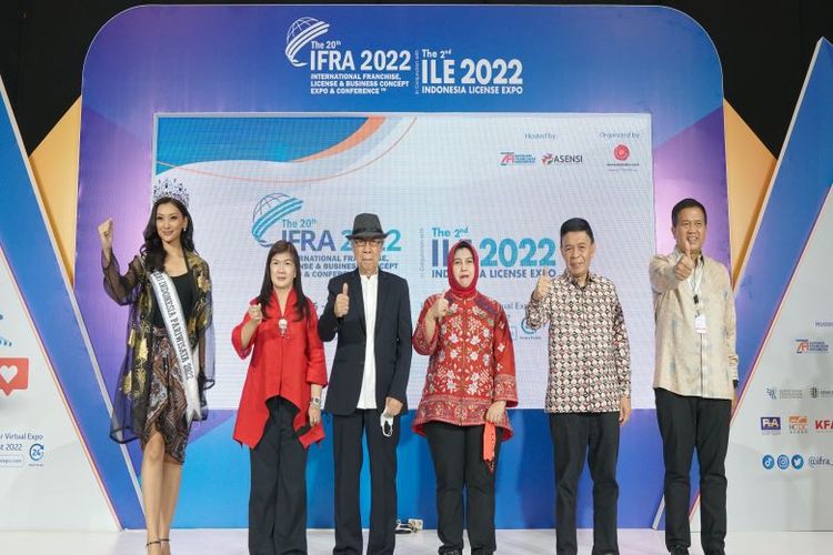 The 20th International Franchise License and Business Concept Expo and Conference (IFRA) Hybrid Business Expo in Conjunction with The 2nd Indonesia License Expo (ILE) 2022, Jumat (5/8/2022). 